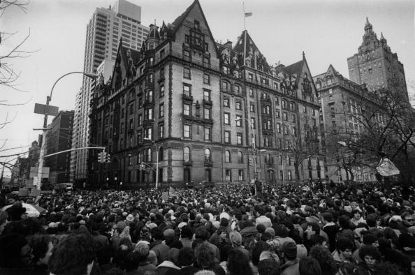 babeimgonnaleaveu:  &ldquo;John Lennon, who was shot and killed outside his New