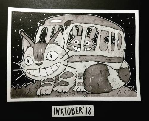 Inktober Day 20 - “Cat Bus” You can get the original here! 