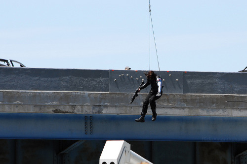bittenbyscarlett:  Bucky chased after Natasha and made a leap for her (6.5 cleveland) check the video here→(x) 