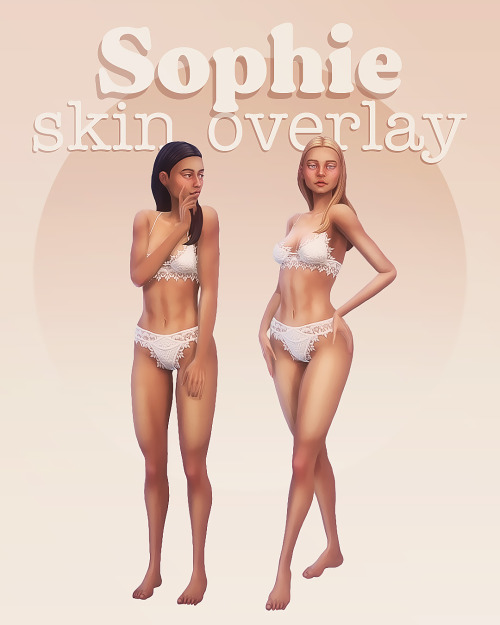 Sophie skin & body blush Hello! New skin overlay ~ athletic, features defined abs, back muscles 