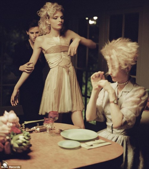 andrejpejicpage:  Andrej Pejic, Saskia de Brauw, Tilda Swinton: Stills from David Bowie’s The Stars (Are Out Tonight)  http://www.dailymail.co.uk/