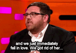 karlimeaghan:  From The Graham Norton Show: Nick Frost discusses how he met Simon Pegg. 