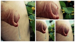 ben1607:  My cock… drippin’ precum…