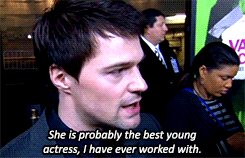 peetamellarkthebaker:  And tell me about working with Zoey, who plays your love interest