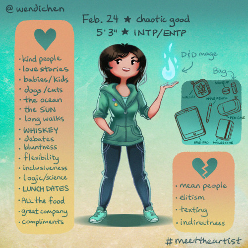 Made this #MeetTheArtist profile a while back! I’ll be in Burbank for CTNX this weekend (from Nov 16