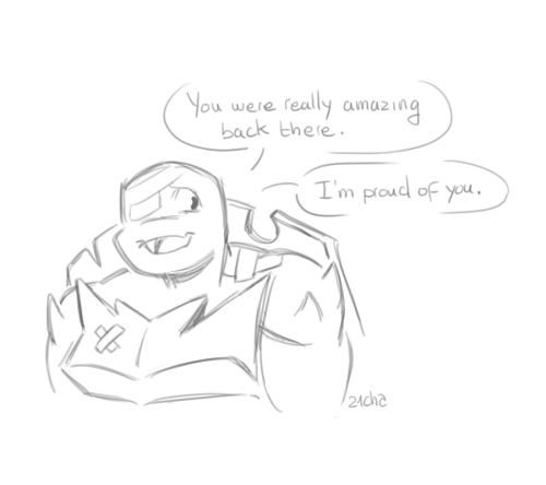 Little Sunset Duo Comic I Really Wanted To Make Because You Know, Mikey Deserves Raph's Praise And Recognition