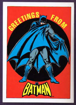 cryptofwrestling:  Batman Greeting Card(1970s)