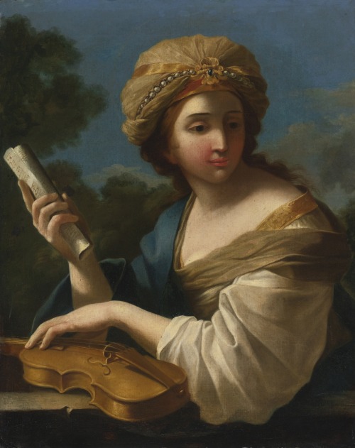 Saint Cecilia. Giovanni Francesco Romanelli, called Viterbese (Italian, c.1610-1662). Oil on canvas.