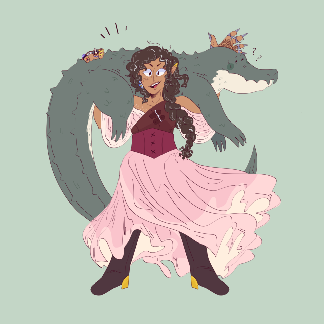 my warlock has a gator now and check out how hard i can cry
