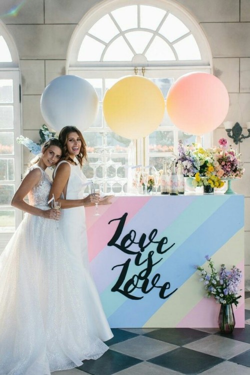 beautiful-brides-weddings:LOVE IS LOVE!