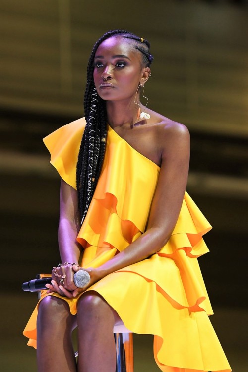 alkaysani:kiki layne speaks onstage during the 2018 essence festival on july 6th, 2018 in new orlean