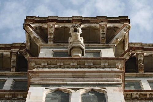 Gargoyle on the facade of the Duomo of Florence, the Cathedral of S. Maria del Fiore