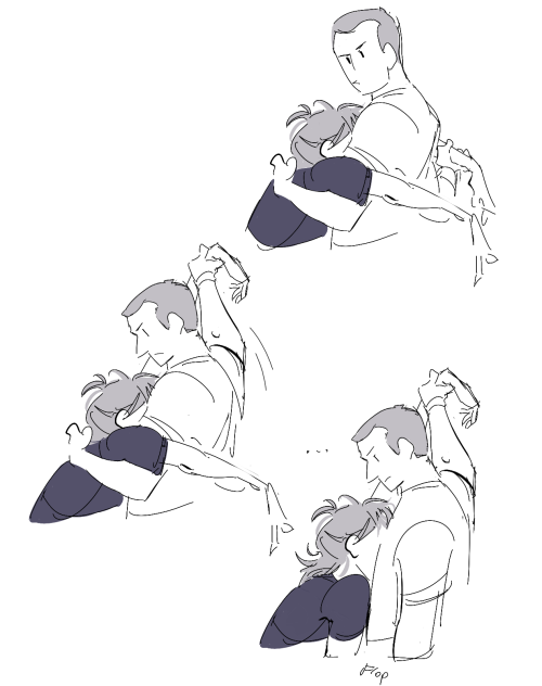 rondoel: I was doodling some poses and halfway it turned into Michael taking care of wasted Trevor s