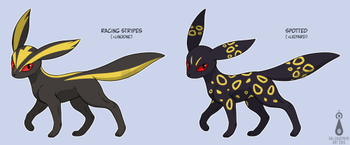 fallenzephyrart:Some slightly different Pokemon variations! Rather than having wildly differing an