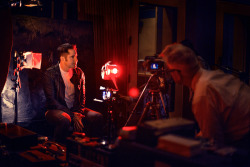 civictv8312:  David Lynch and Trent Reznor on the set of the video for the Nine Inch Nails song ‘Came Back Haunted’ (2013) 