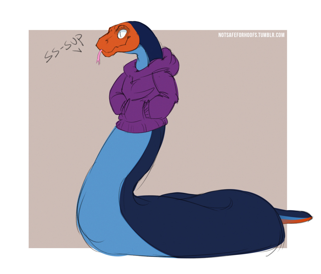 Quick doodle for good friendo Bjyord of his snakeu sona