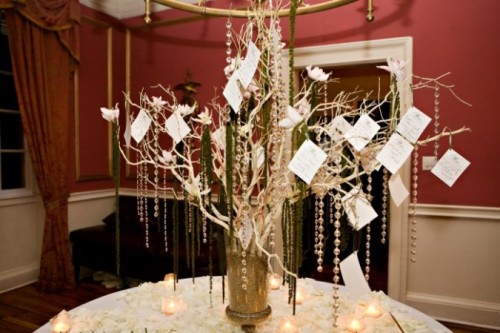 Manzanita wedding tree centerpiece