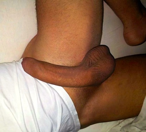 thick8by8:  Amazing long uncut D with lucky fag! 