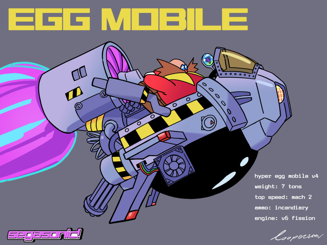 Segasonic! Egg Mobile #sonic #sonic the hedgehog #segasonic#eggman#dr robotnik#robotnik#eggmobile#egg mobile