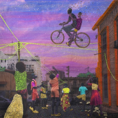 Embroidered photographs by Joana Choumali, a visual artist born in 1974 in Abidjan, Ivory Coast.Inst