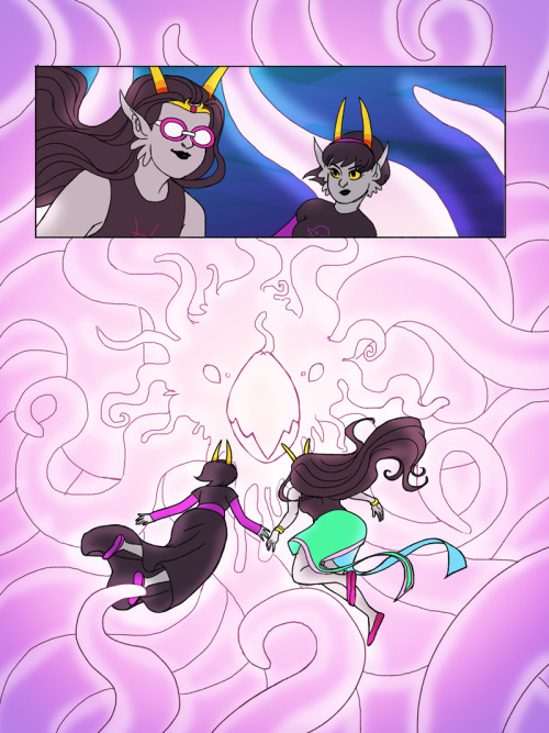 manicpeixesdreamgirl:my ladystuck entry! I’ve never done a multiple-panels-per-page type of comic be
