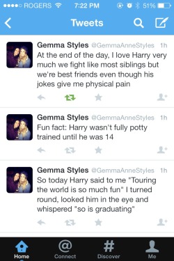 i-wanthelostfrand:  Gemma’s tweets are