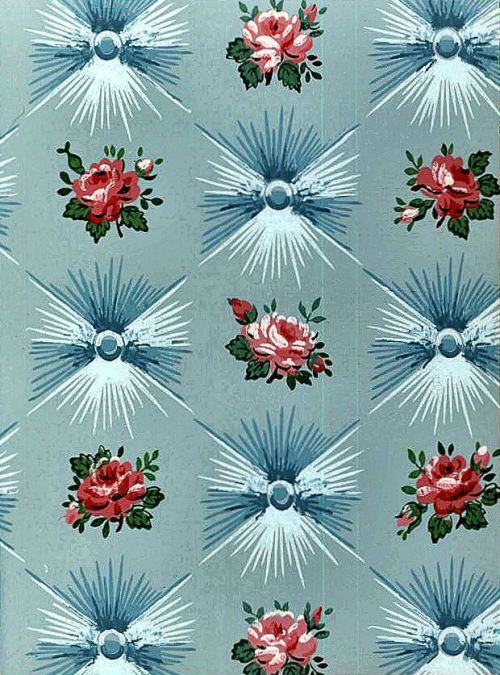 danismm:Sears harmony house wallpaper and wall oilcloth, 1955.