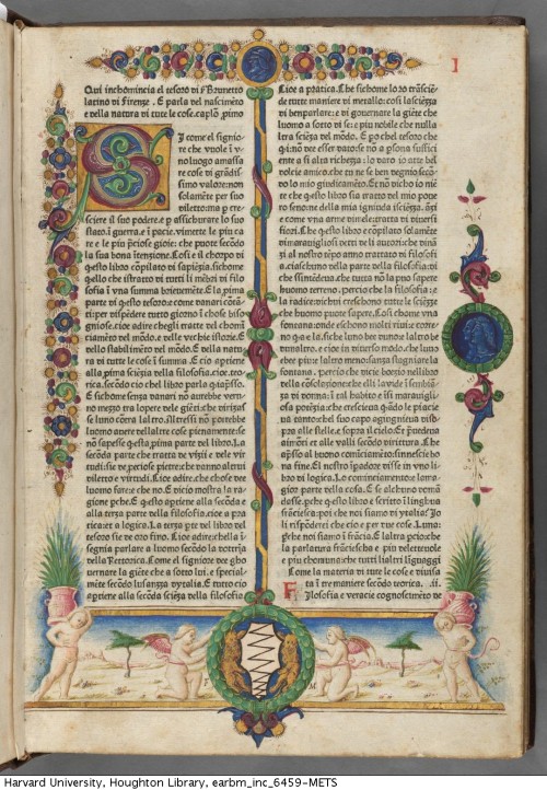 Latini, Brunetto,1220-1295. Qui inchomincia el tesoro di s[er] Brunetto Latino di Firenze. [Treviso 