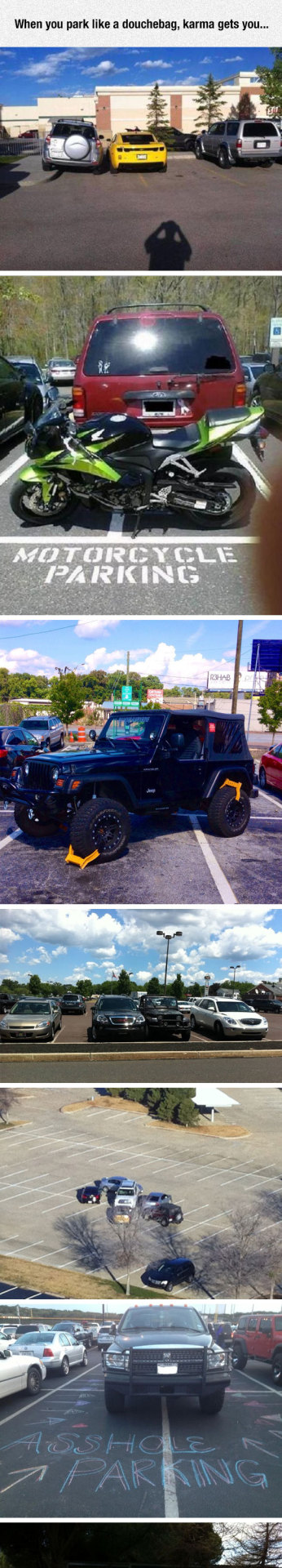 megabigchoco:  srsfunny:  Parking Like A Jerk Is Going To Get You In Trouble  Love