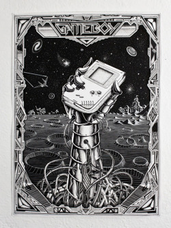 thenintendard:  Gameboy Made by Dairon Raphaël