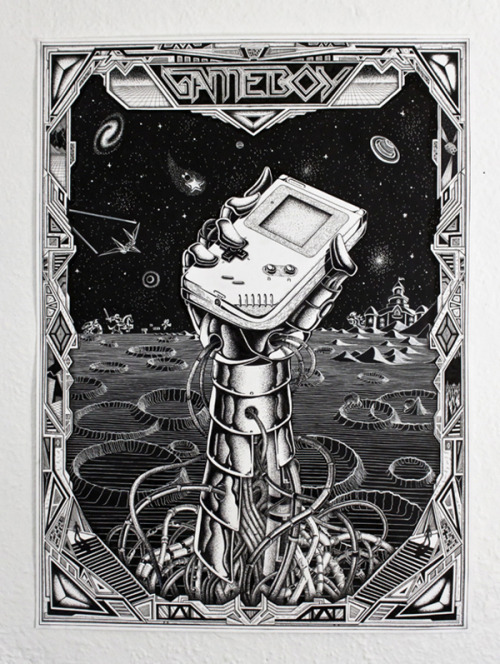 thenintendard:  Gameboy Made by Dairon Raphaël