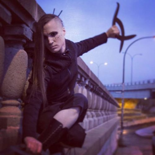 A #photoshoot we did with an #urbanninja in #montreal. . #mensfashion #cyberpunk #futurefashion #n