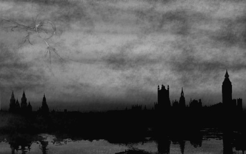 Dark forest, glow of the lake, an eternal dance of death