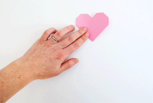 DIY Folded Valentine’s Day Cards Tutorials And Templates From Minieco. For More Valentine’s Day