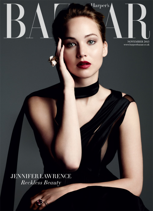 Jennifer Lawrence For Harpers Bazaar UK - November 2013