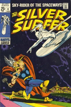 westcoastavengers:  Thor and Silver Surfer Covers by (respectively) John Buscema and Yildiray Cinar 