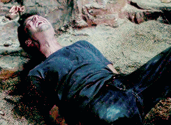 stevebarness:  Sebastian Stan tied up and bloody in Labyrinth (◕‿◕✿) 