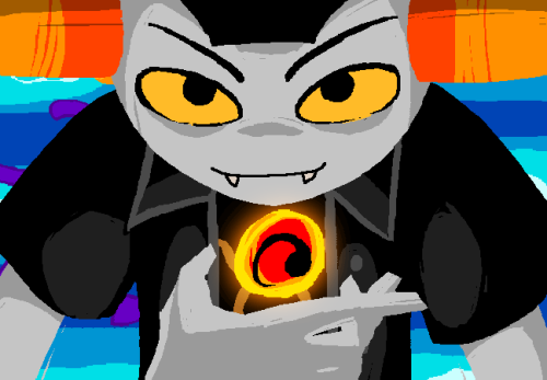 swimmingferret: Trolls; Tavros Nitram, Page of Breath. Karkat Vantas, Knight of Blood. Aradia Megido