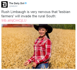 thetrippytrip: reblog if you want lesbian farmers to invade the rural south   