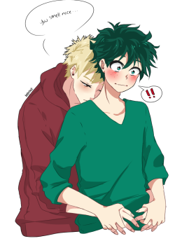 peppersnot:  clingy sleepy bf kacchan thank