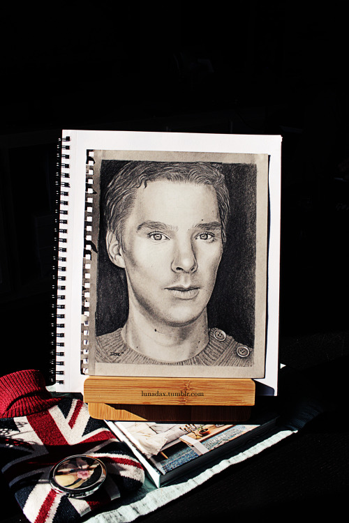 lunadax: Benedict Cumberbatch, as seen in Anton Artemenkov’s photoshoot. Staedtler Graphite pencil (