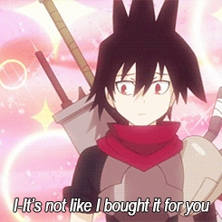 nachtfaust:“Why the hell did you suddenly turn tsundere? So you bought it just so you could stab me?