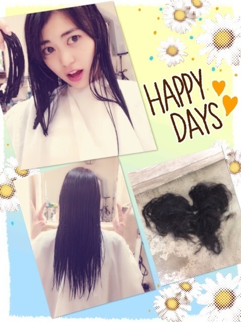 acehikari4:  xxxakaskorpion:  Maeda Ami G+ 2014/08/13  今日髪切りました♡10年ぶりのボブヘアー♡Today I cut my hair ♡Bob hair after 10 years ♡どーですか？？How is it??  Comments:  Maeda Ami本当に切ったよ！！ウィッグとかじゃなくてヾ(●’`●)ﾉI