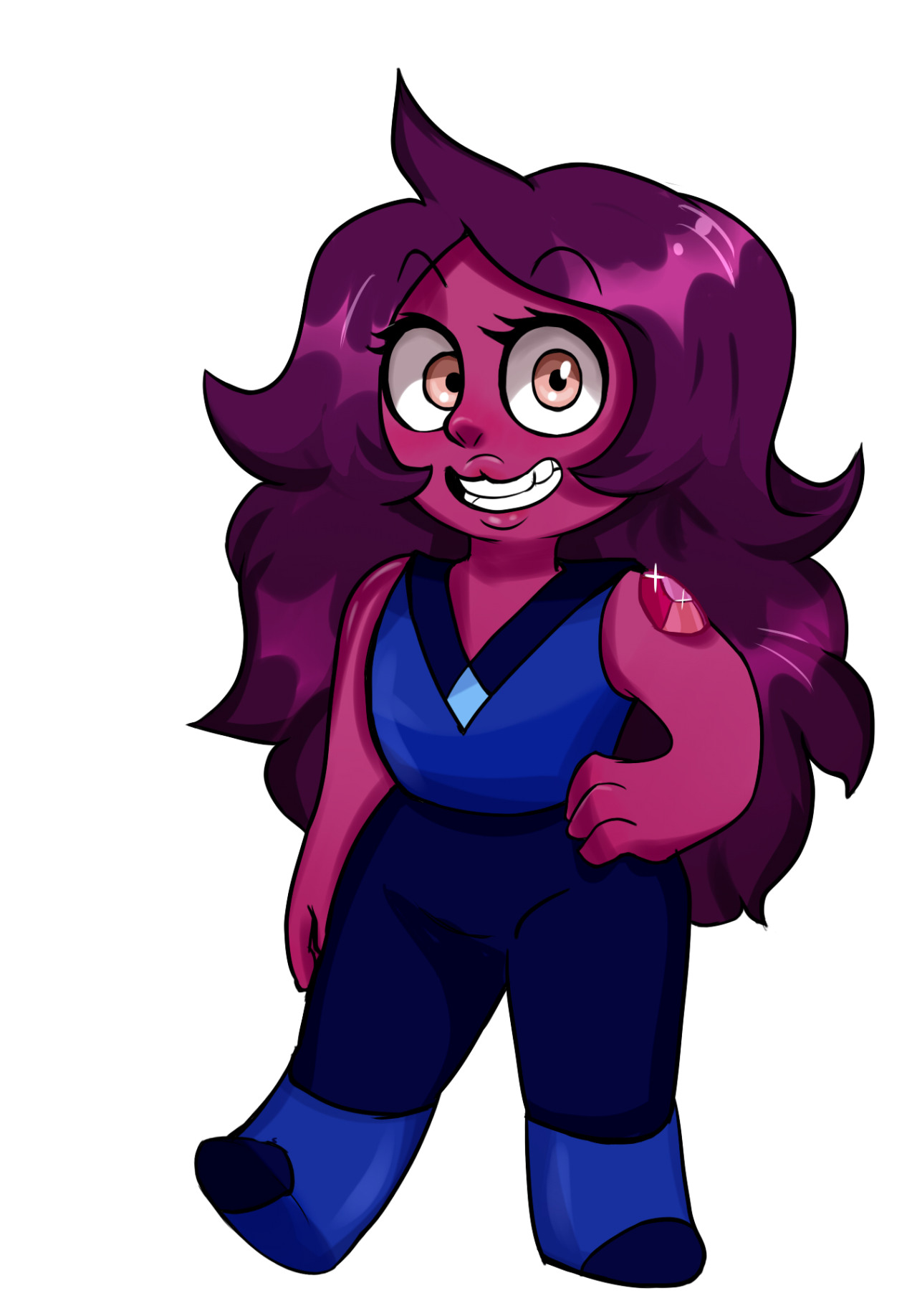 jatterai:  I DREW CARNELIAN FROM NEW EPISODE OF SU.She is really look like Amethyst.