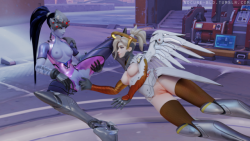 nocure-bld: Widowmaker and Mercy Animation