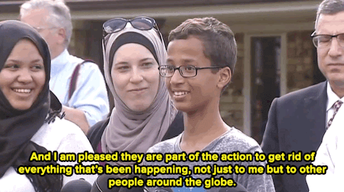 violent-choices:micdotcom:Watch: Ahmed Mohamed speaks out about being arrested YOU TELL THEM LOVE