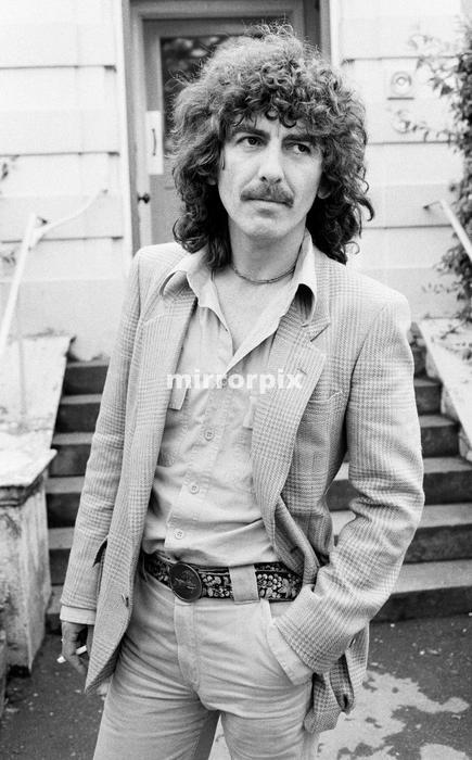 thateventuality:George Harrison outside Princess Christian Nursing Home, where he and Olivia had jus