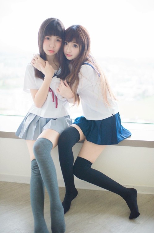 cute girls, I like the blue skirt one