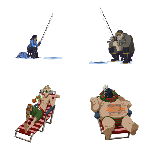 akunohomu: Overwatch winter event sprays as transparent PNGs in original quality (minus ornaments) 