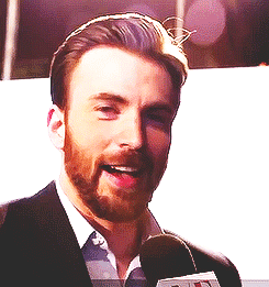joshbryan32love:  tsundereslasher:  Chris Evans Alphabet → Beard  Respect The Beard